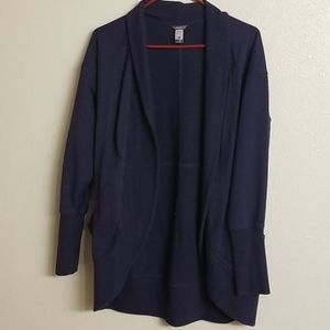 Eddie Bauer Long Navy Blue Cardigan